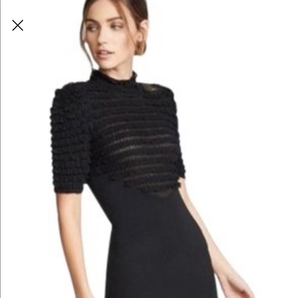 NWT Ronny Kobo Dassah Knit Ruffle Dress